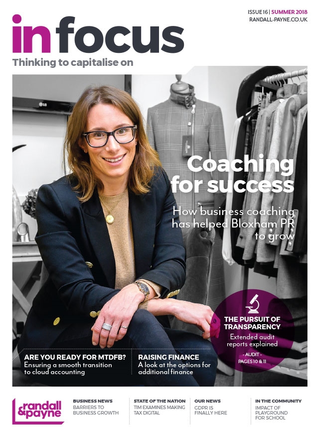 In this issue, we show the methods our business advisory team used to help Bloxham PR to grow, and share ...