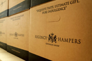 Photo of Regency Hampers carton for Randall & Payne case study