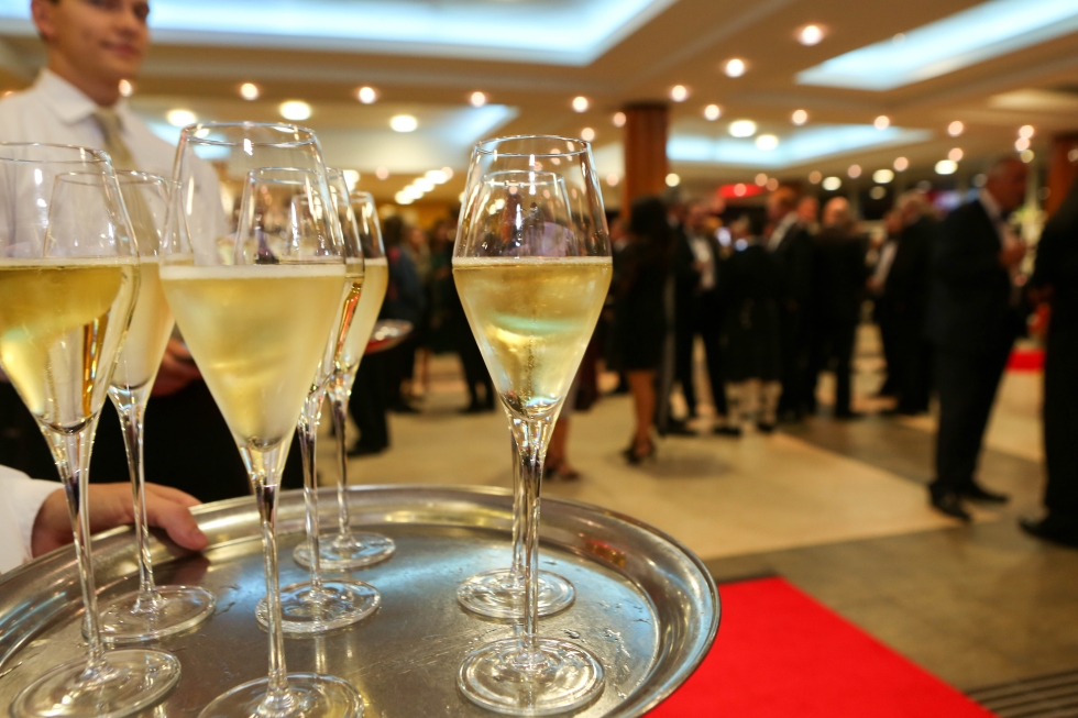 Photo of drinks reception at the Gloucestershire Business Awards 2018