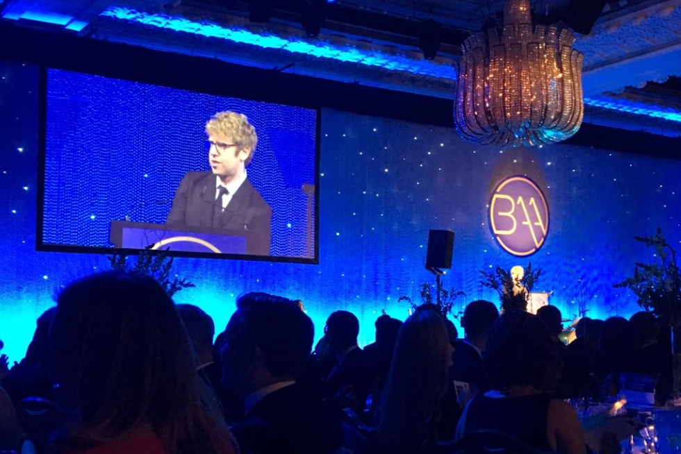 Photo of Josh Widdicombe hosting British Accountancy Awards 2018