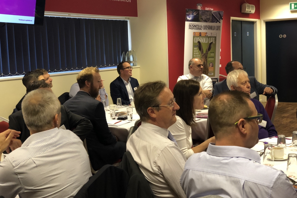 Photo of attendees of Randall & Payne's Budget Day at Kingsholm Stadium