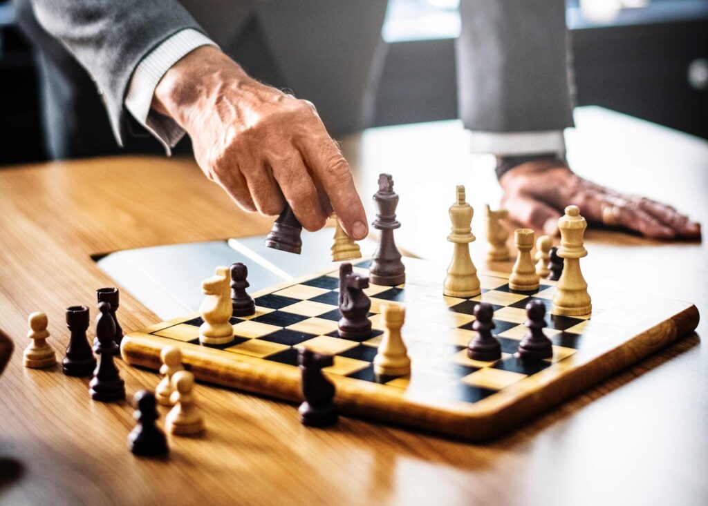 Photo of chess board to represent managing in uncertain times