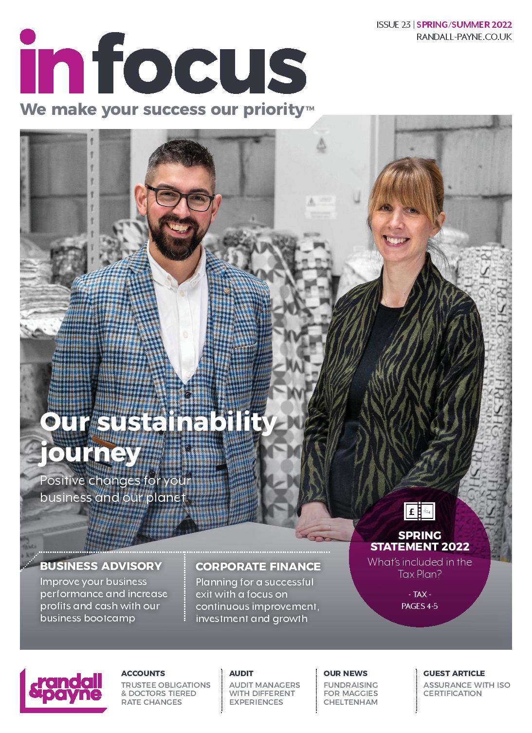 In Focus | Spring/Summer issue | Randall & Payne Accountants & Business Advisers