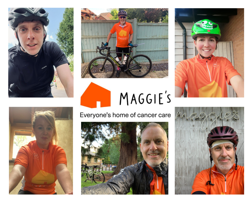 Maggie's Cycle Challenge collage May 2020 | Randall & Payne
