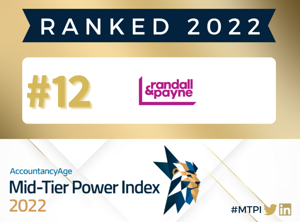 Mid-Tier Power Index Accountancy Age Ranked #12 badge | Randall & Payne Accountants and Business Advisors