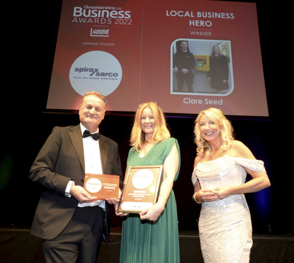 Gloucestershire Live Local Business Hero 2022 | Headline sponsor Randall & Payne | Winner: Clare Seed