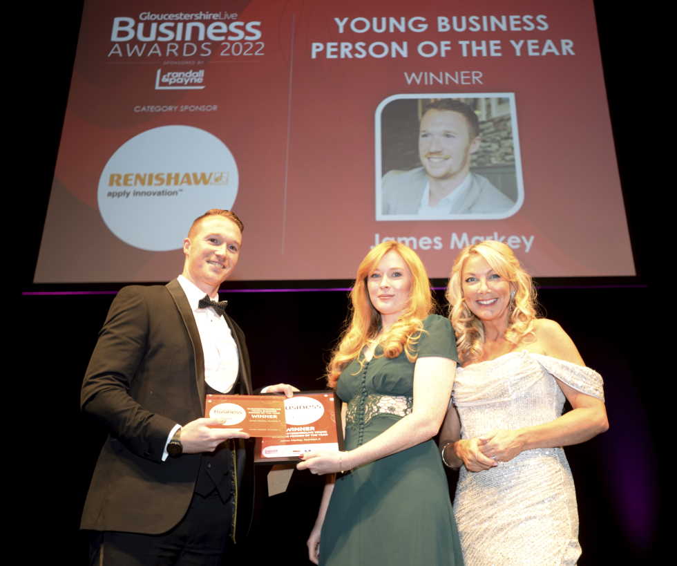 Gloucestershire Live Young Business Person of the Year 2022 | Headline sponsor Randall & Payne | Winner: James Markey Nutrition X