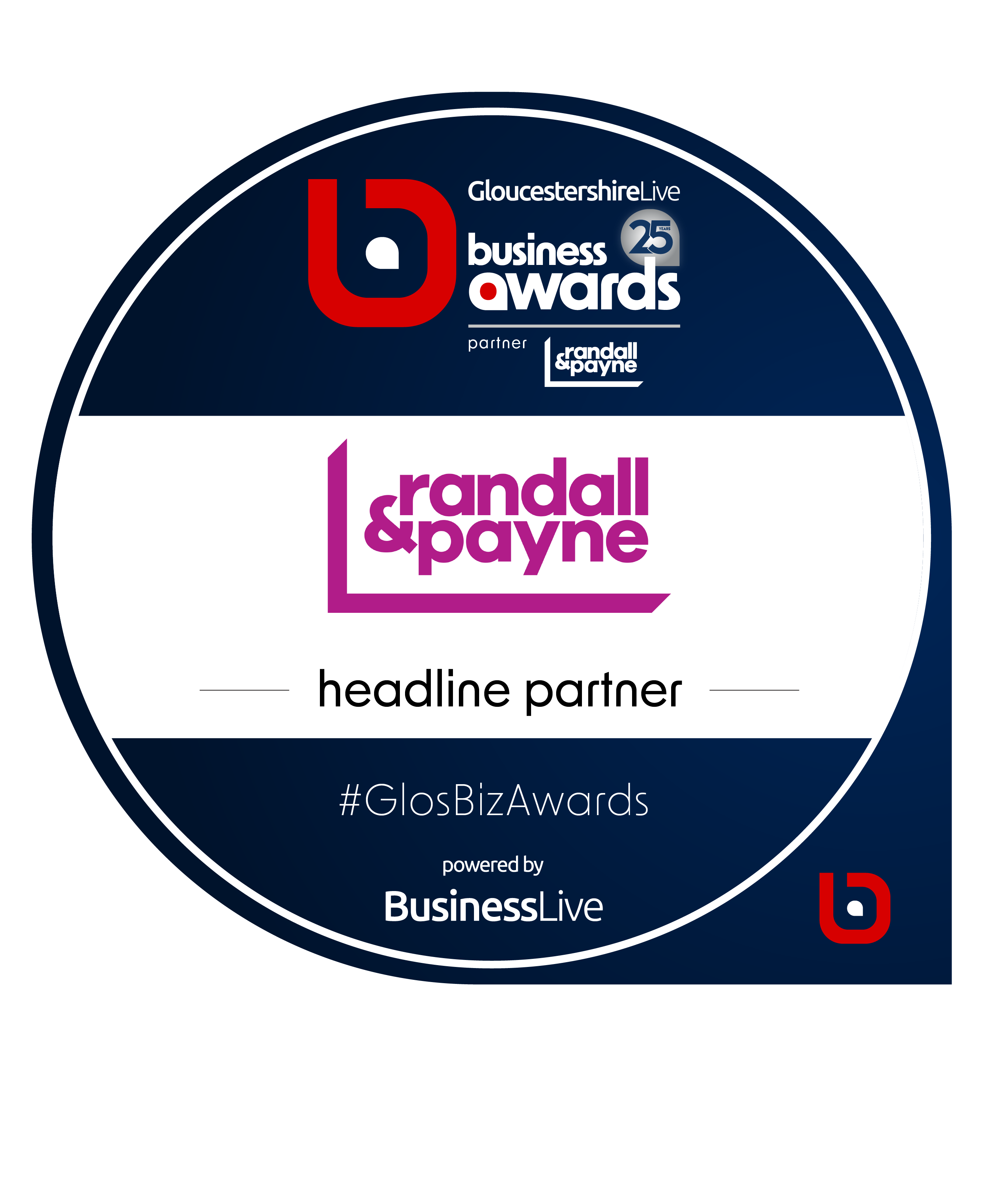 Gloucestershire Live Business Awards 2023 | Partner Randall & Payne logo