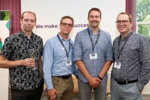 James Geary from Randall & Payne with Richard Gray from Hollie Gazzard Trust, David Jordan from Skylight9 Ltd and Ollie Newbold from Randall & Payne. 