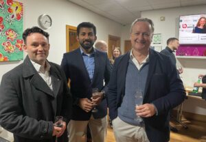 Lee Janes of Bolthole Retreats with Hari P of Randall & Payne and Martin McWilliam founder of Bolthole Retreats