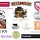 Charity Quiz Night | logos for Gloucestershire businesses who donated raffle prizes | Randall & Payne and WSP